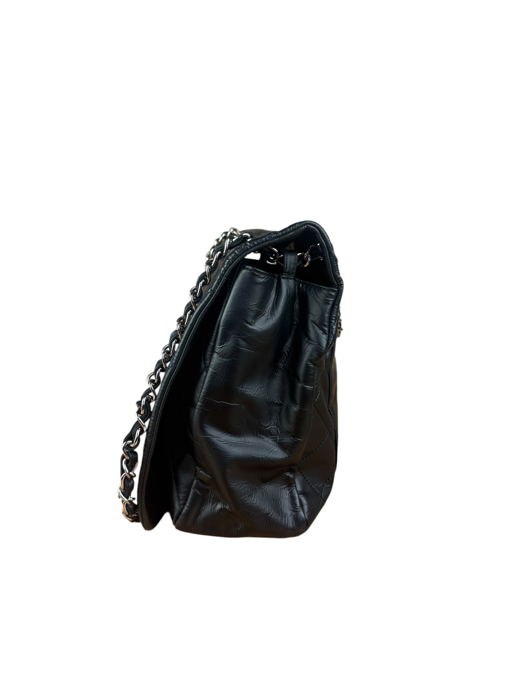 Chanel Black Leather Reissue 2.55 Flap Shoulder Bag 1999