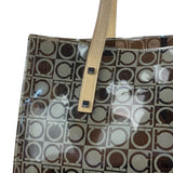 Salvatore Ferragamo Gancini Vinyl Tote/Hand Bag