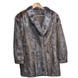 Mowus-M Vintage Brown Mink Fur Coat