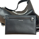 Balenciaga Black Leather Giant Box Bag