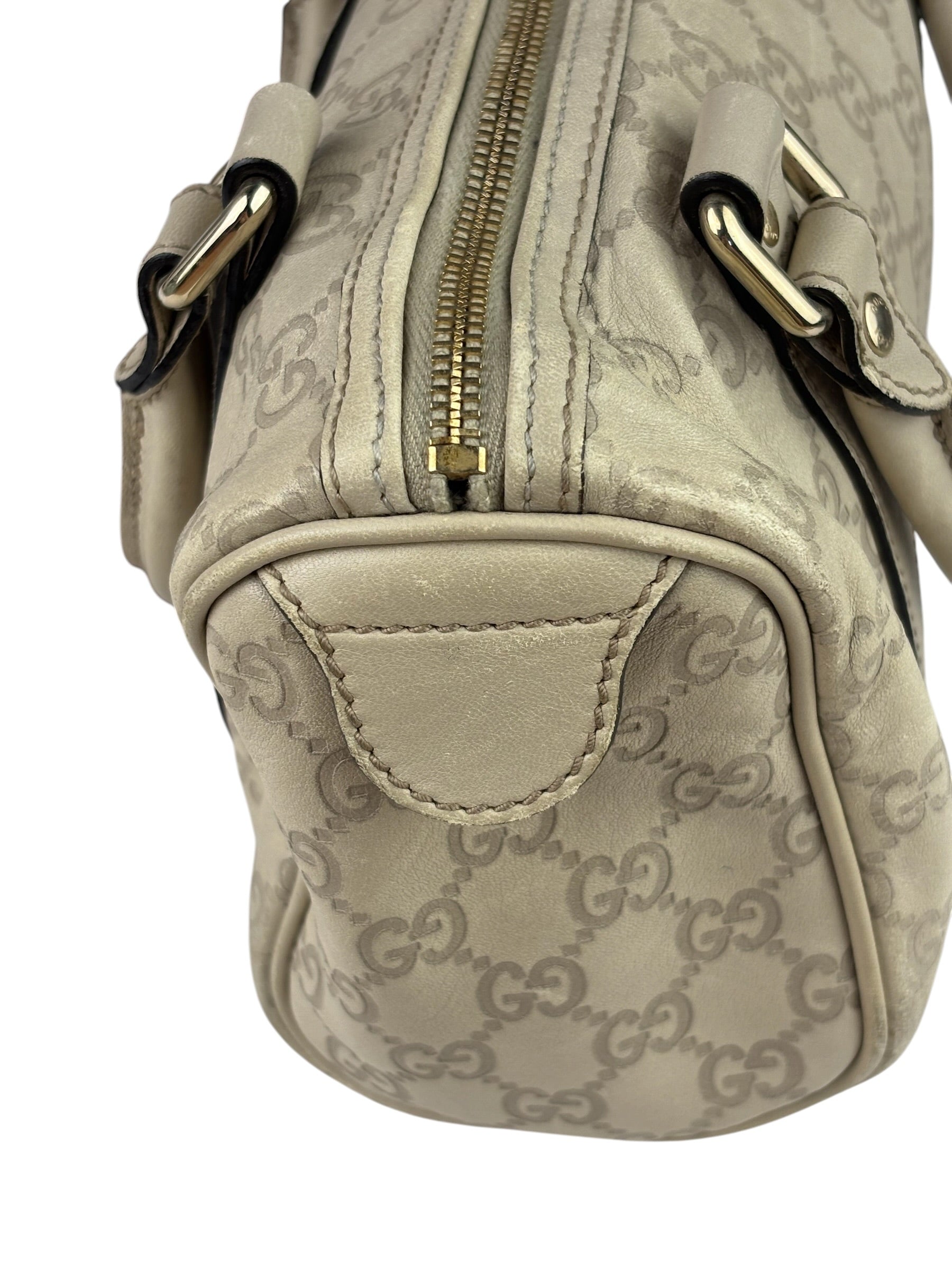 Gucci GG Supreme Leather Mini Boston Bag