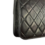 Chanel Balck Quilted Lambskin Square Flap 1991