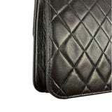 Chanel Balck Quilted Lambskin Square Flap 1991