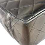 Chanel Black Quilted Leather Double Flap Small Bag