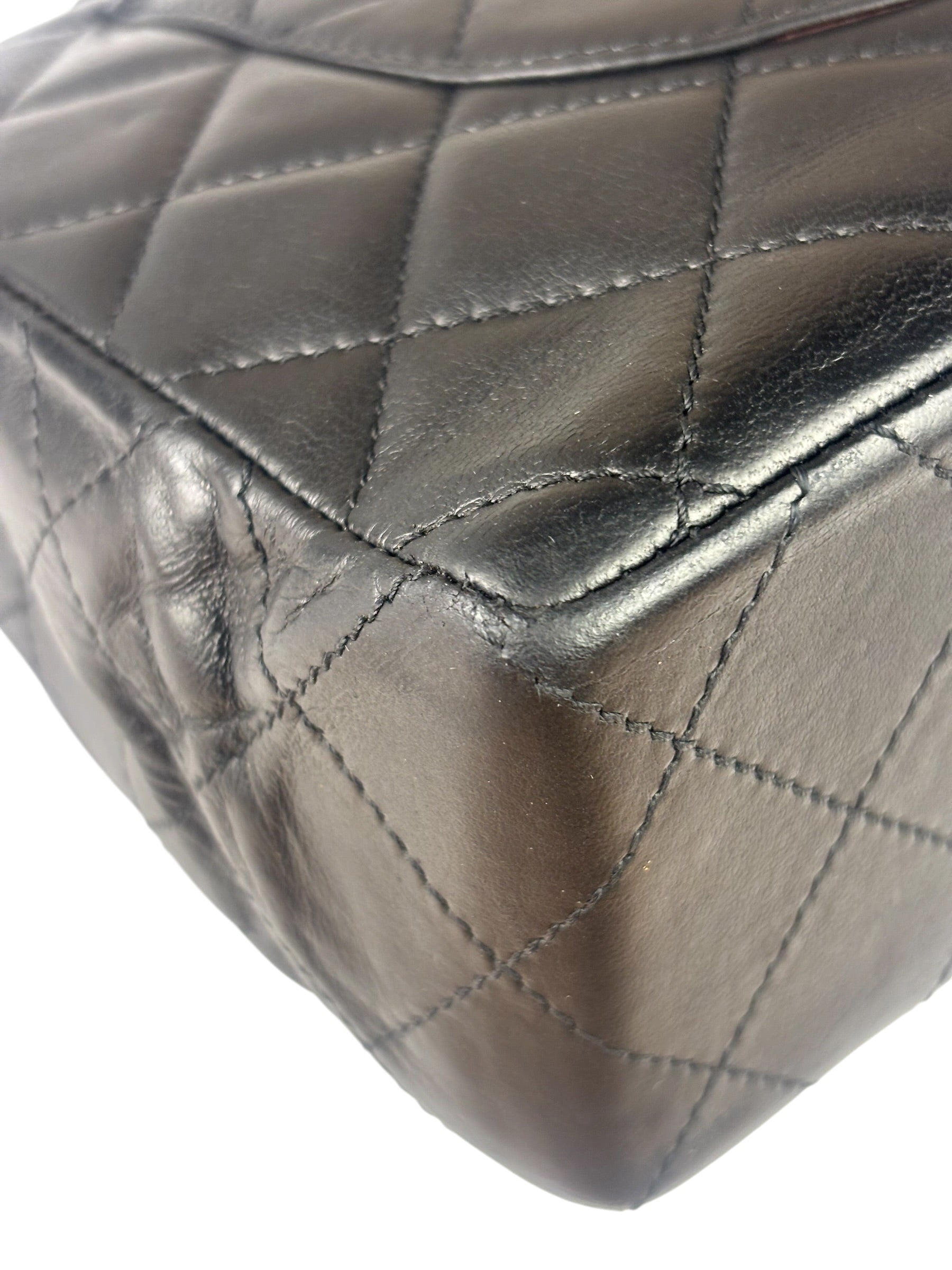Chanel Black Quilted Leather Double Flap Small Bag
