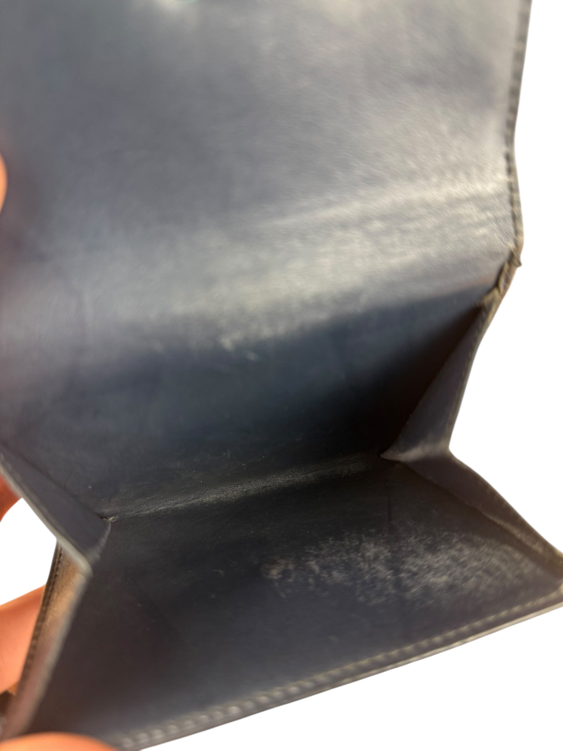 Louis Vuitton Vintage Dark Grey Matte Vernis Wallet