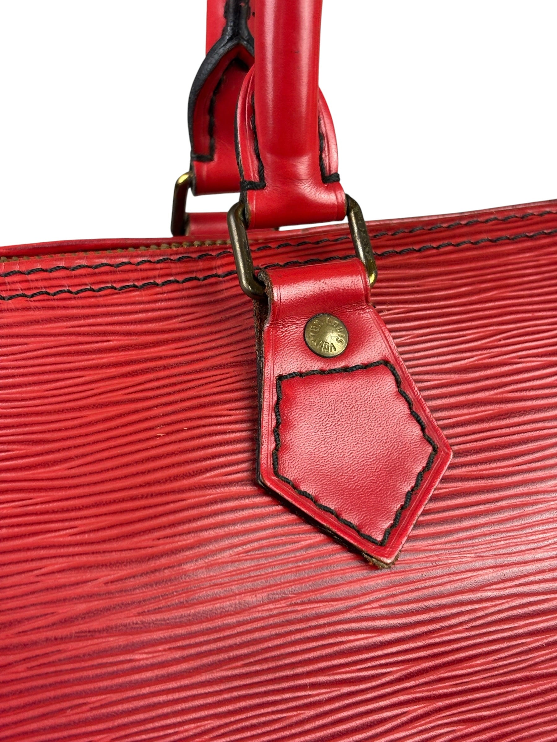 Louis Vuitton Red Epi Leather Speedy 25