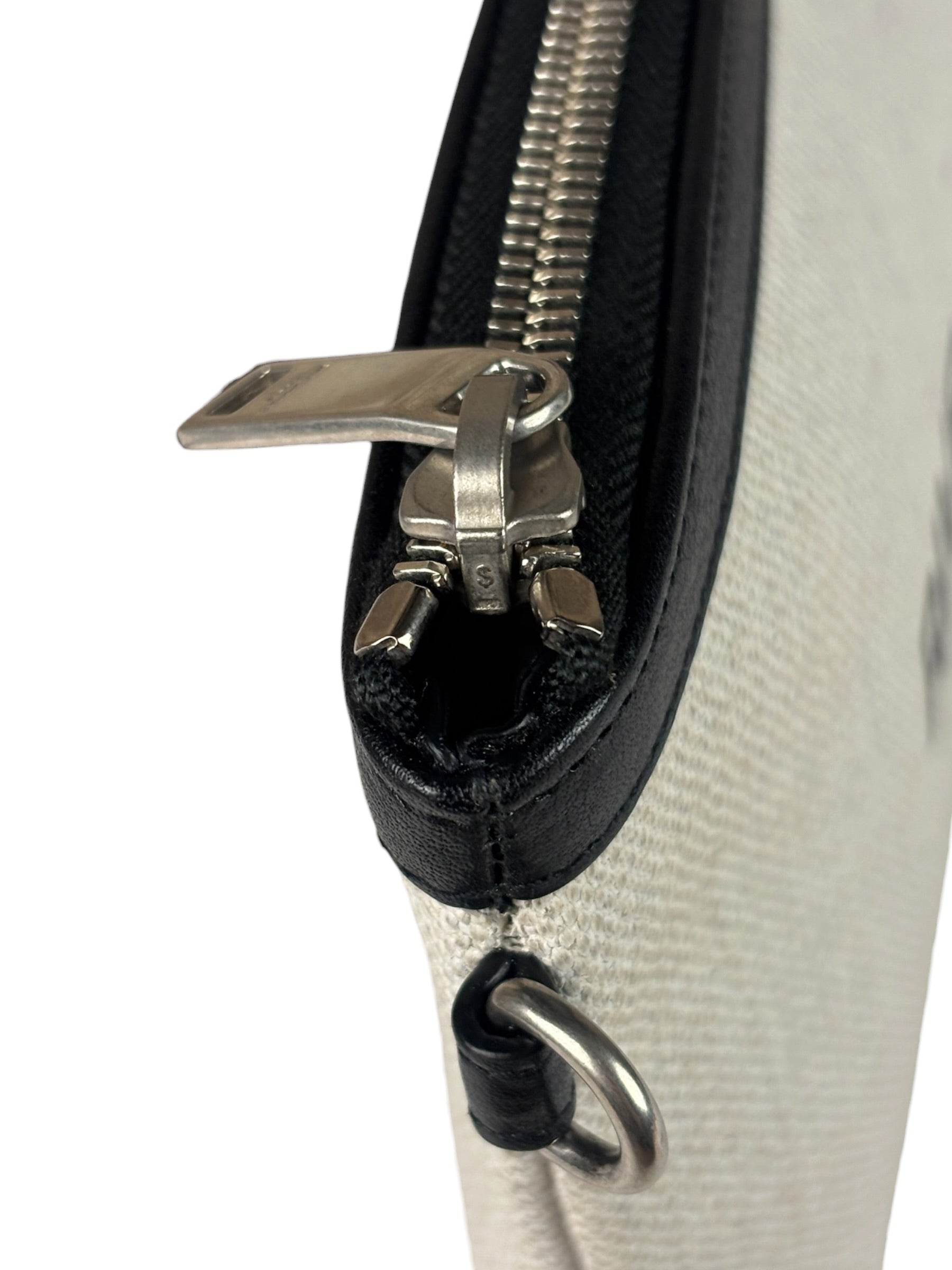 Yves Saint Laurent Off-White Rive Gauche Zipped Pouch