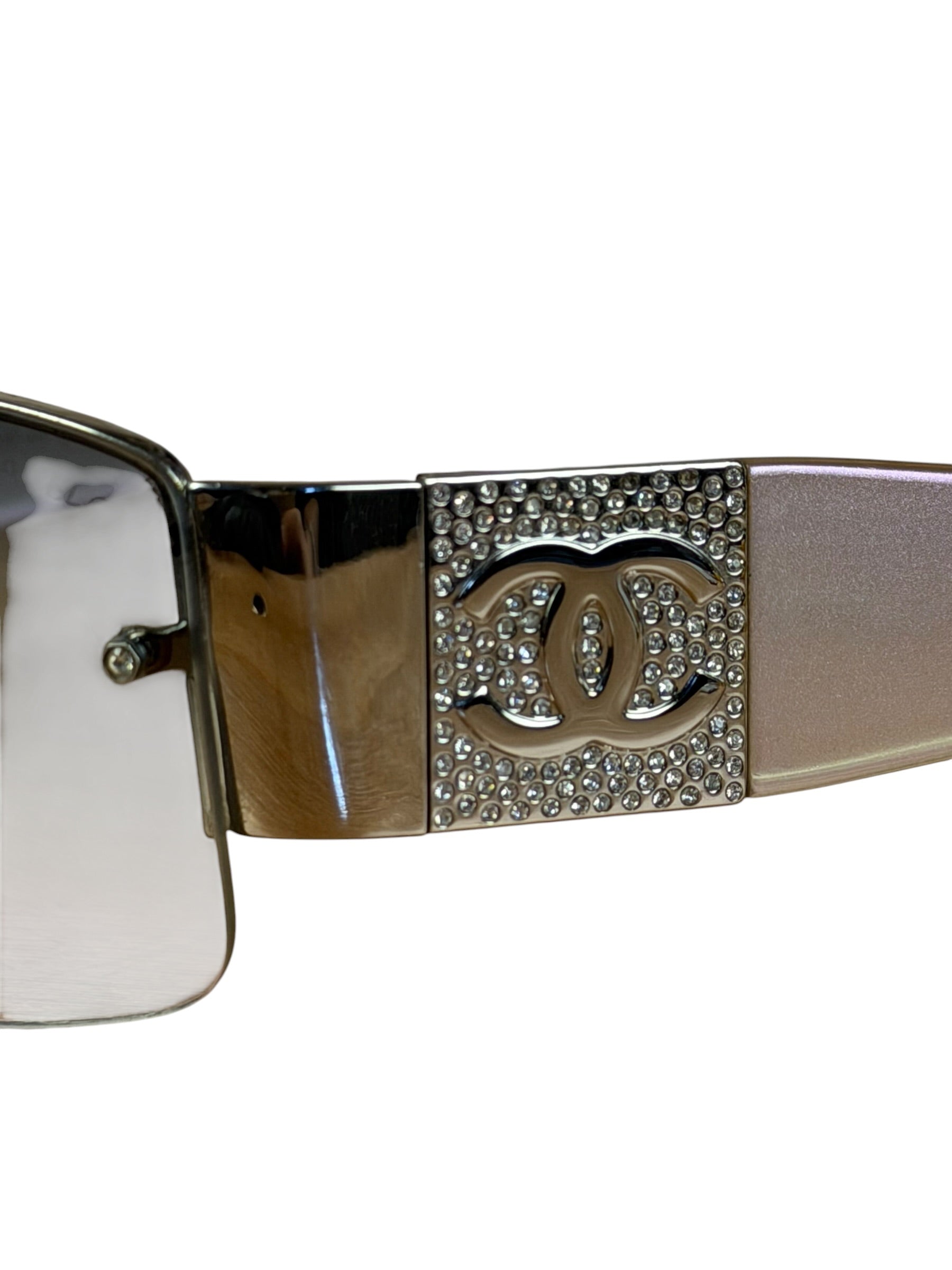 Chanel Vintage Rimless Shield Sunglasses 4117-B