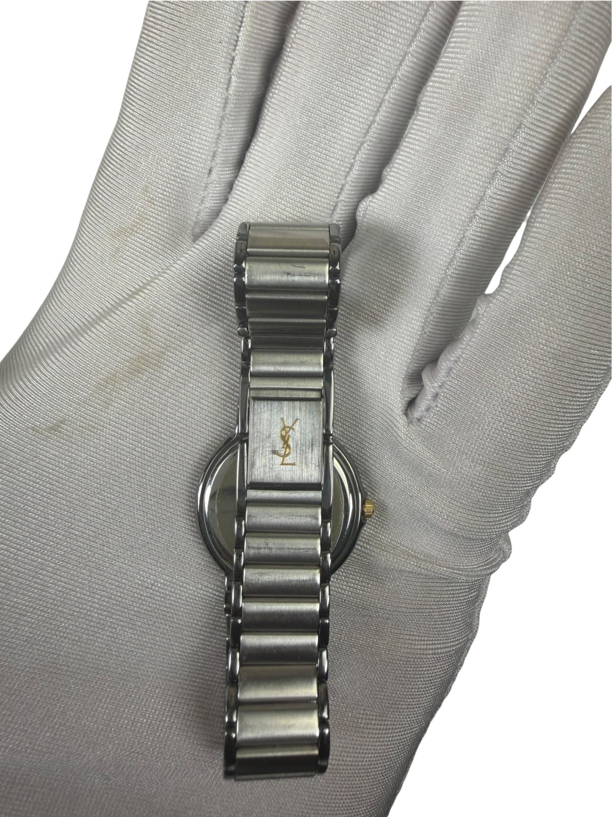 YSL White Stick Round Dial
