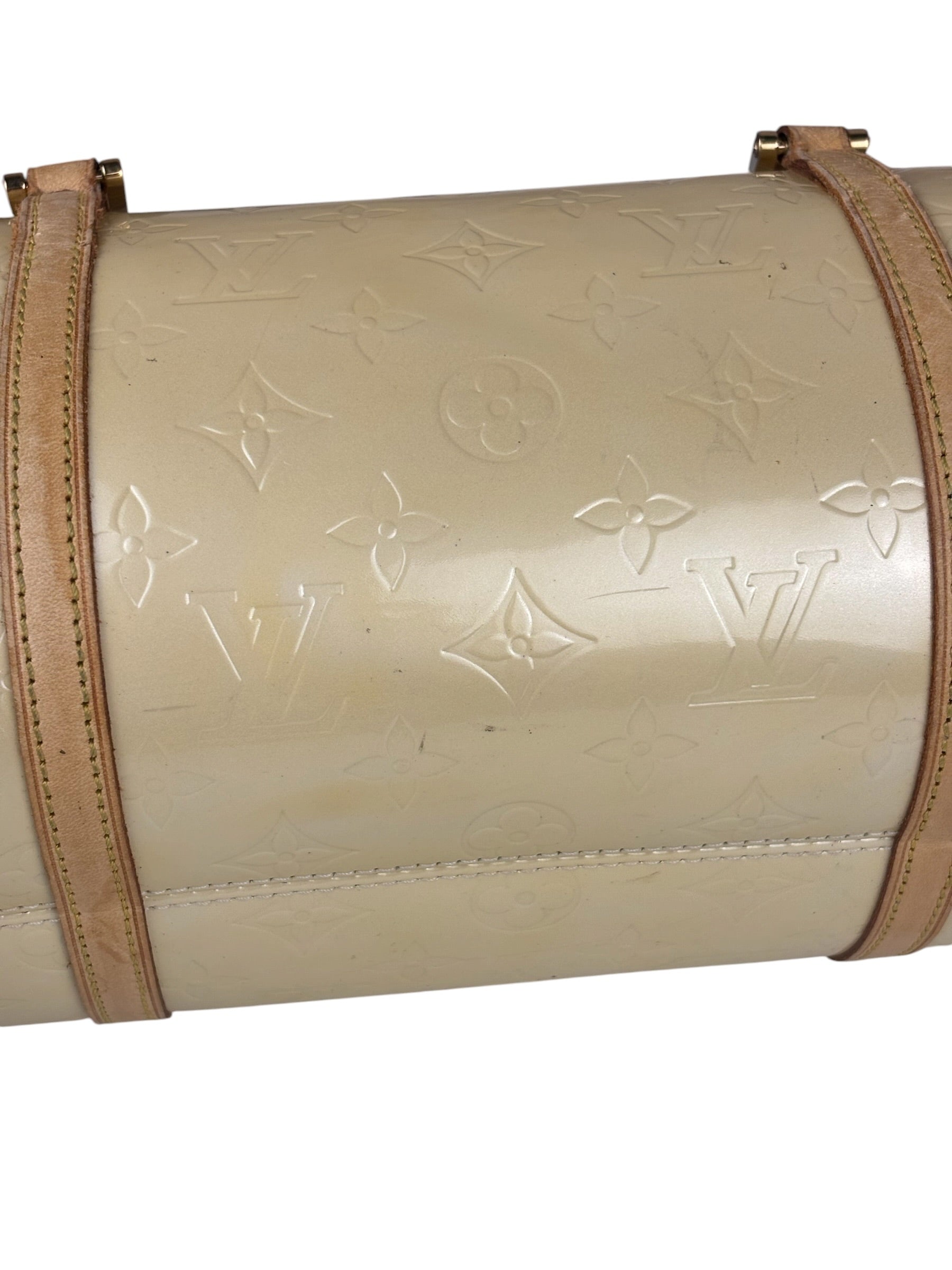 Louis Vuitton Yellow Monogram Vernis Bedford Handbag