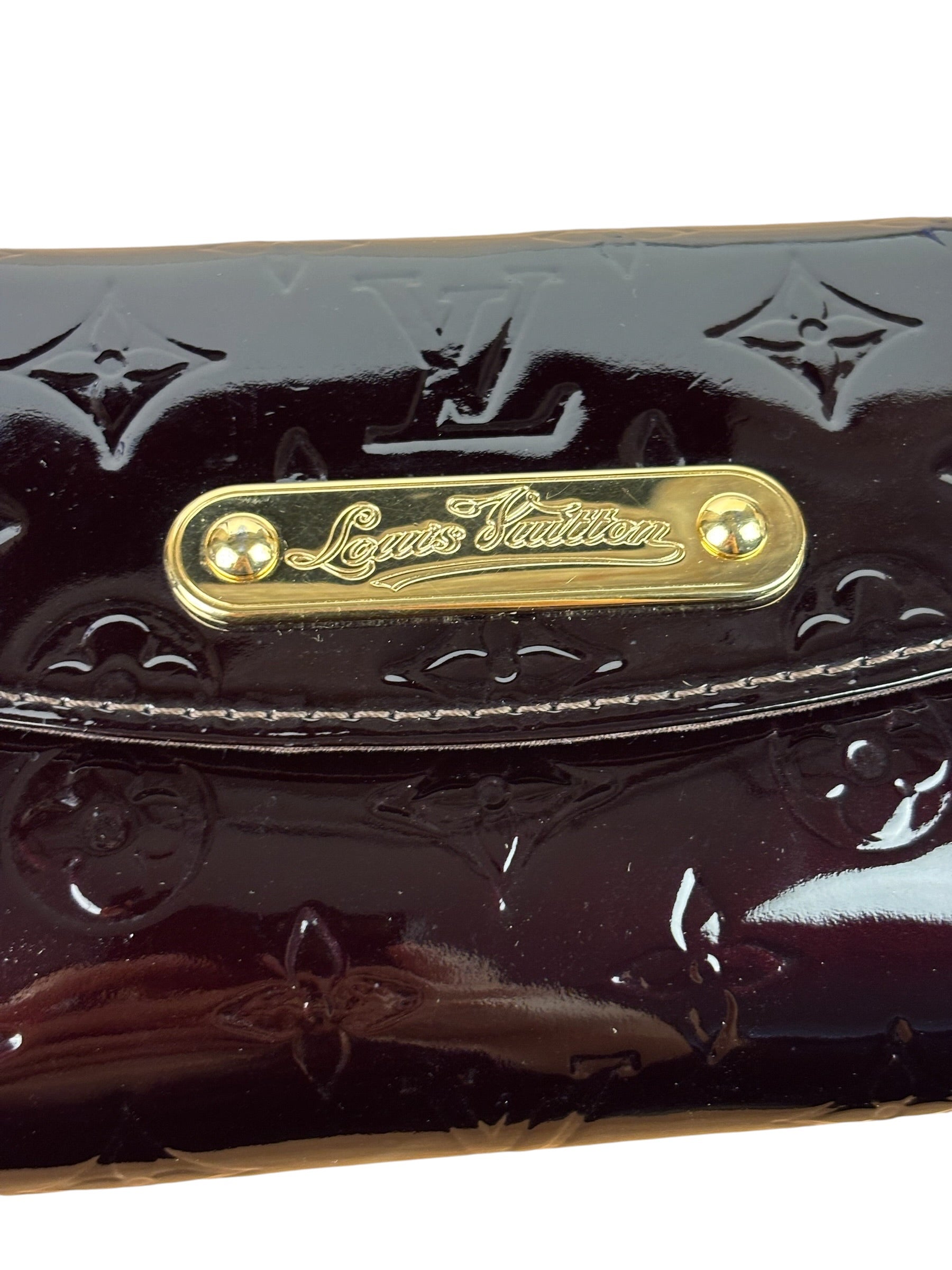 Louis Vuitton Amarante Monogram Vernis Sunset Boulevard Pochette