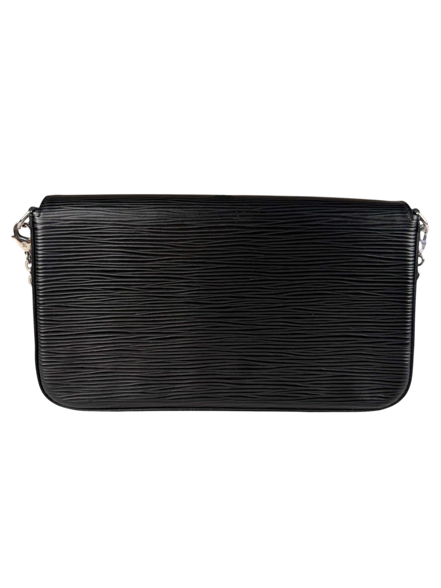 Louis Vuitton Black Epi Leather Felicie Pochette