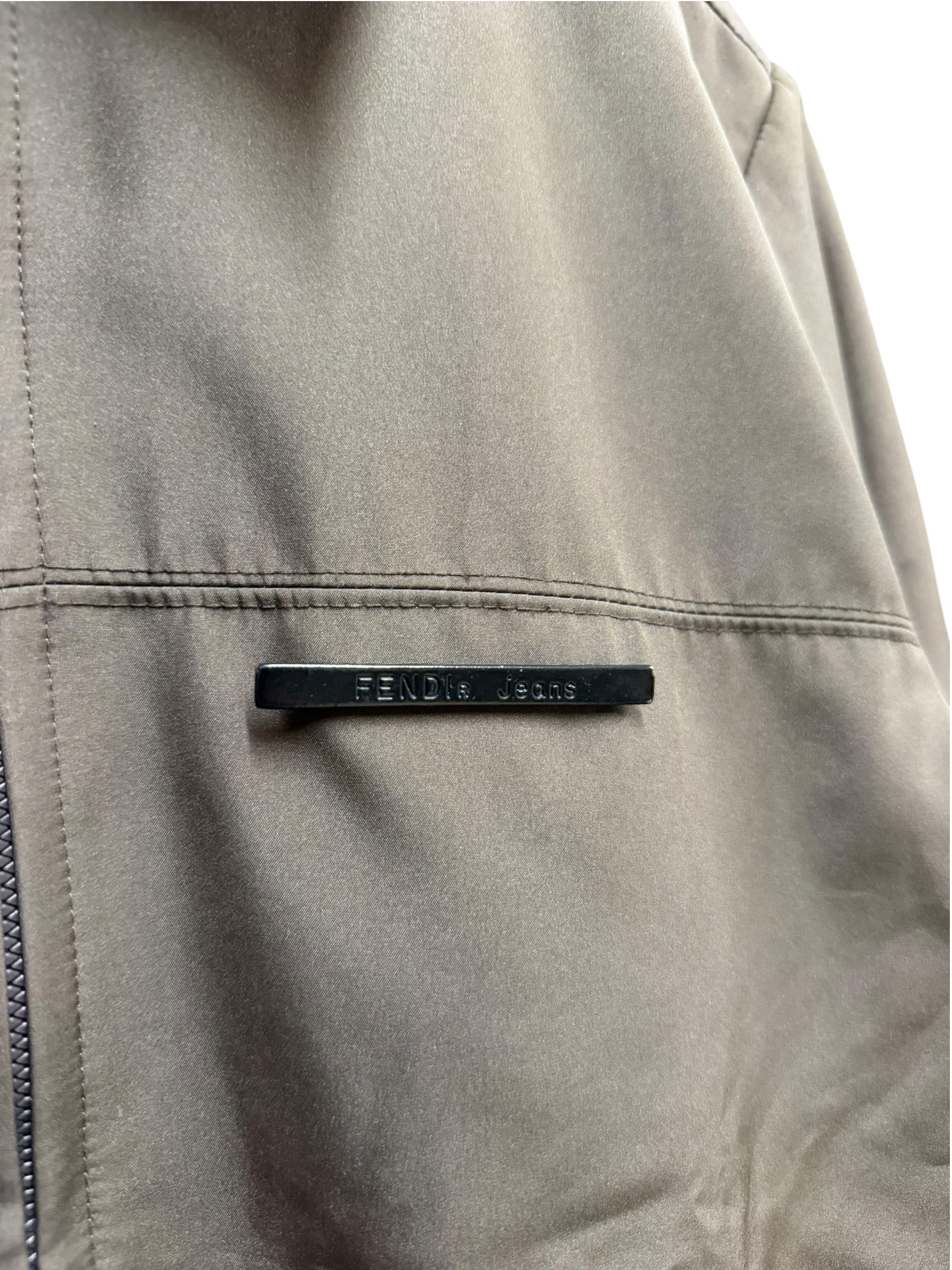 Fendi Vintage Brown Harrington Jacket