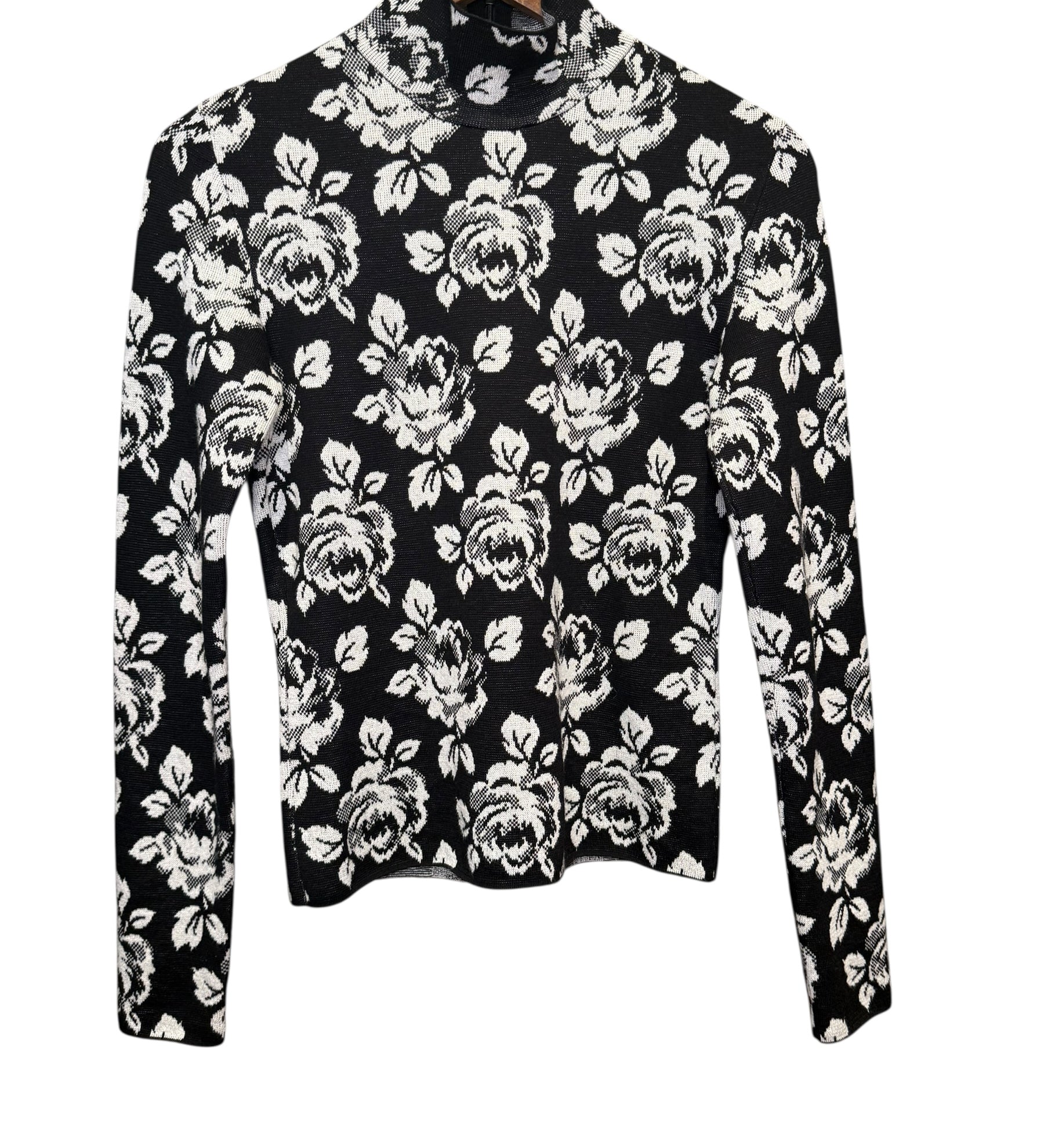 Balenciaga Floral Turtleneck Sweater