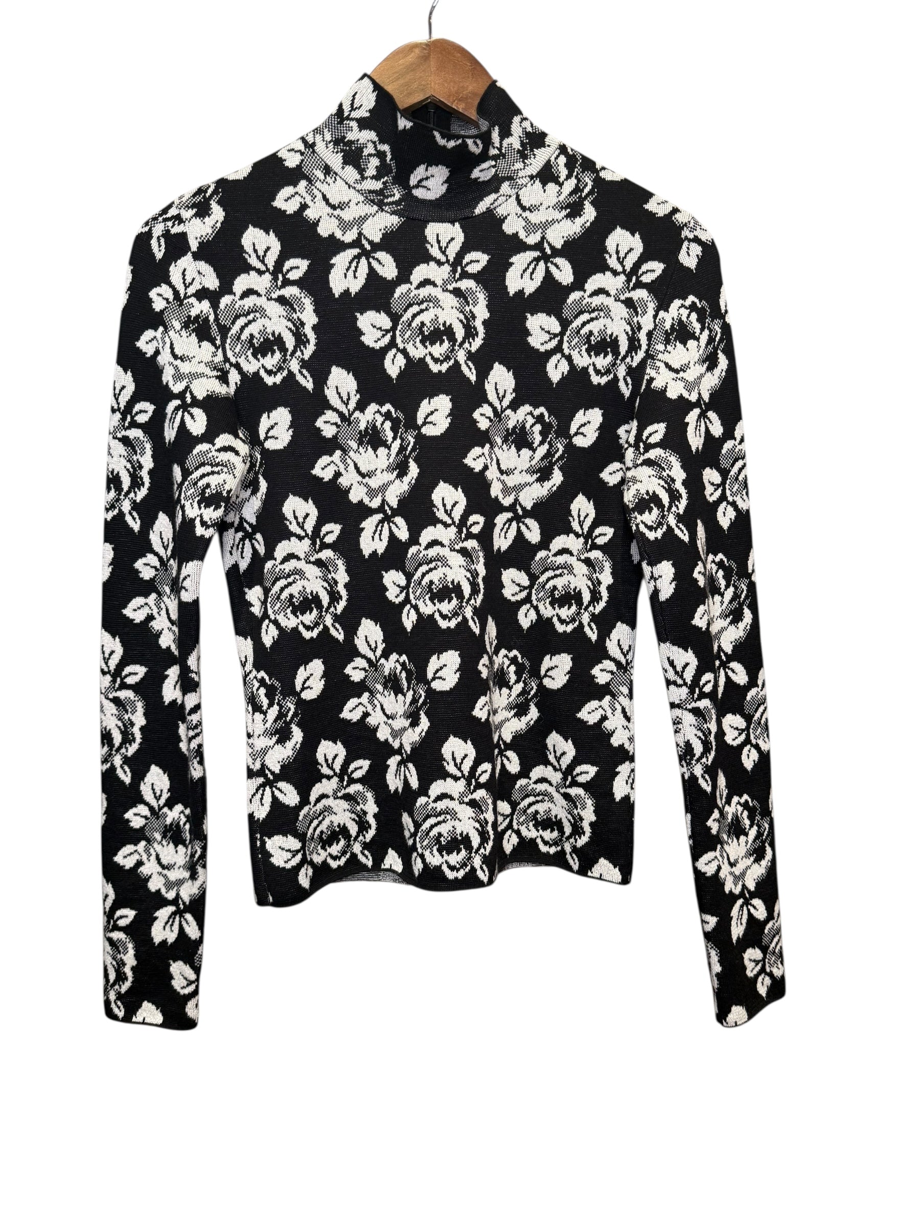 Balenciaga Floral Turtleneck Sweater