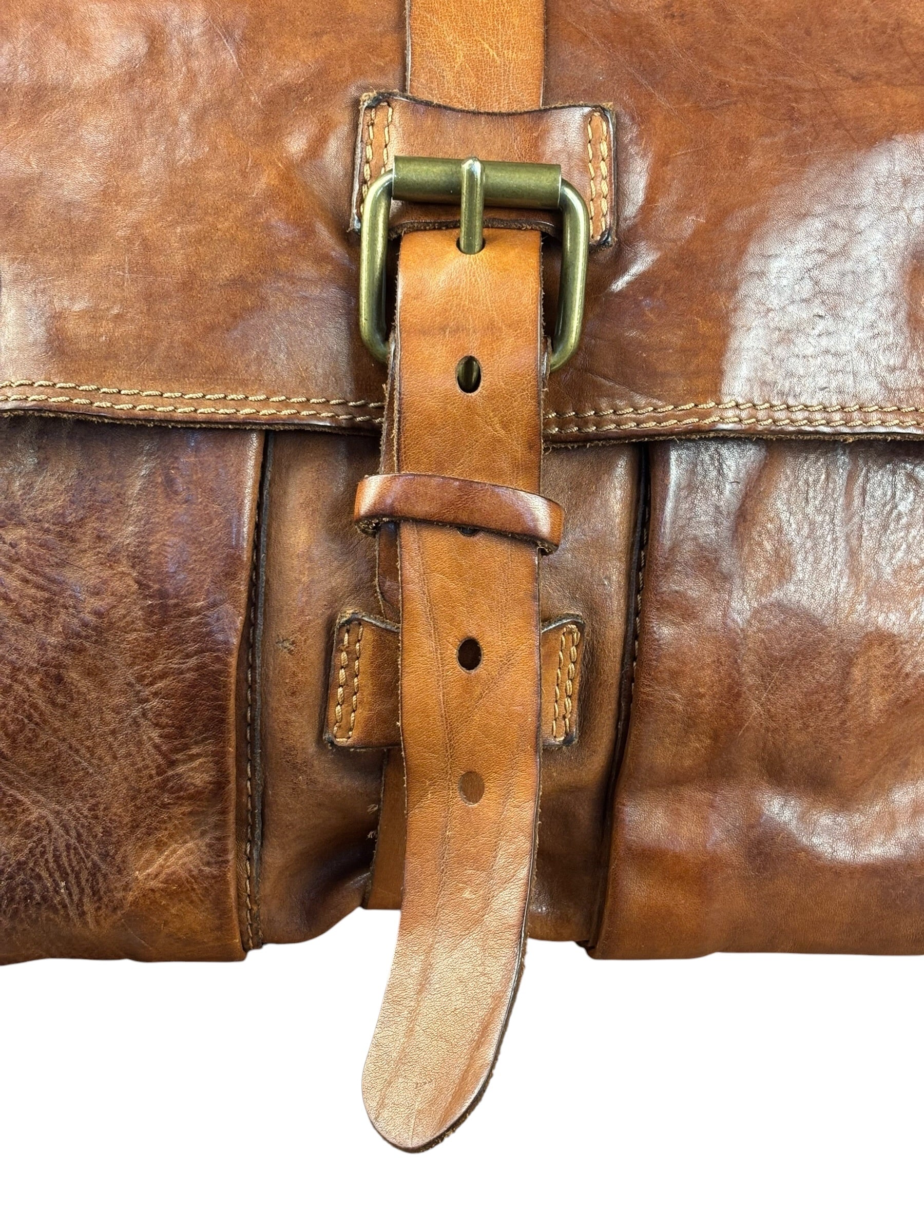 Campomaggi Brown Leather Messenger Bag
