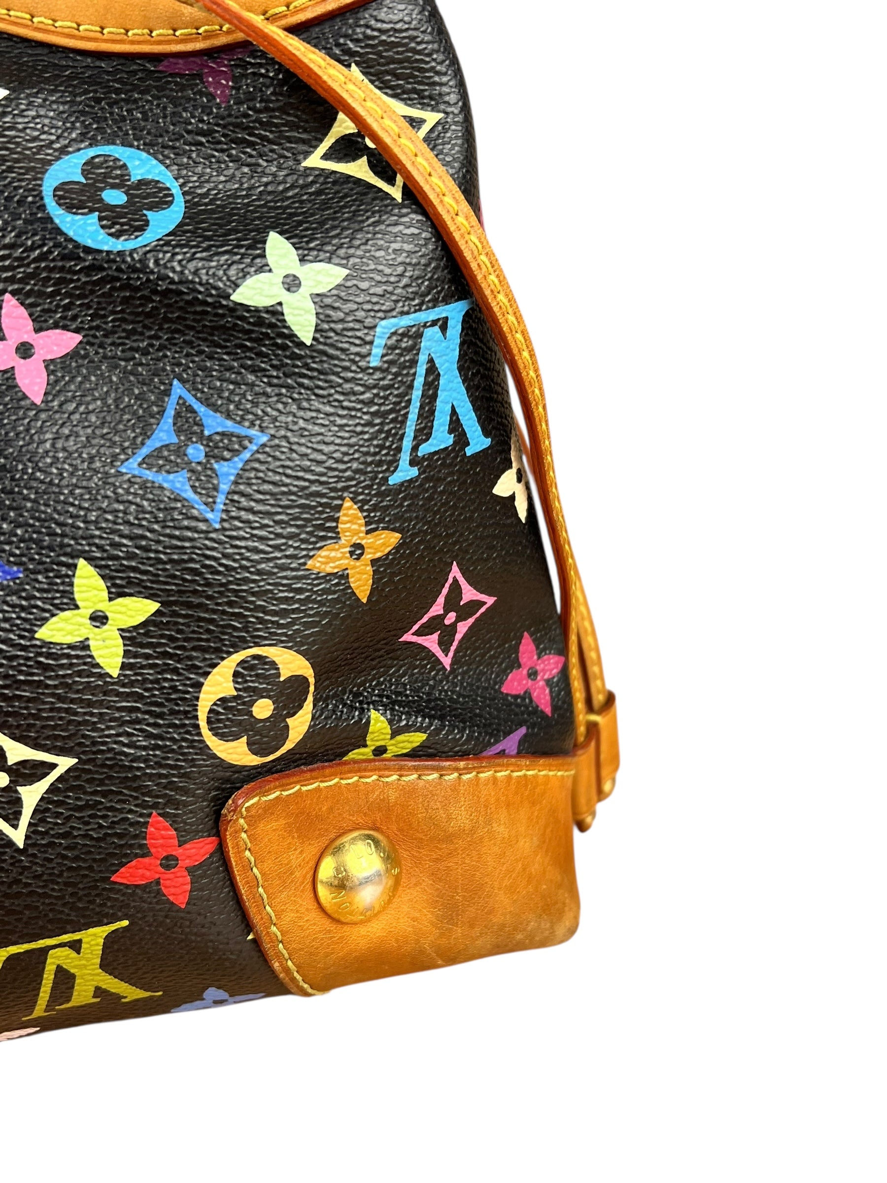 Louis Vuitton Black Murakami Ursula Handbag