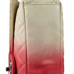 Chanel Quilted Caviar Ivory/Pink Ombre Jumbo Flap 2013