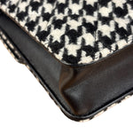 Chanel Houndstooth Tweed Heart Chain Flap Bag 2024