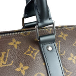 Louis Vuitton Black/Brown Monogram Keepall 55