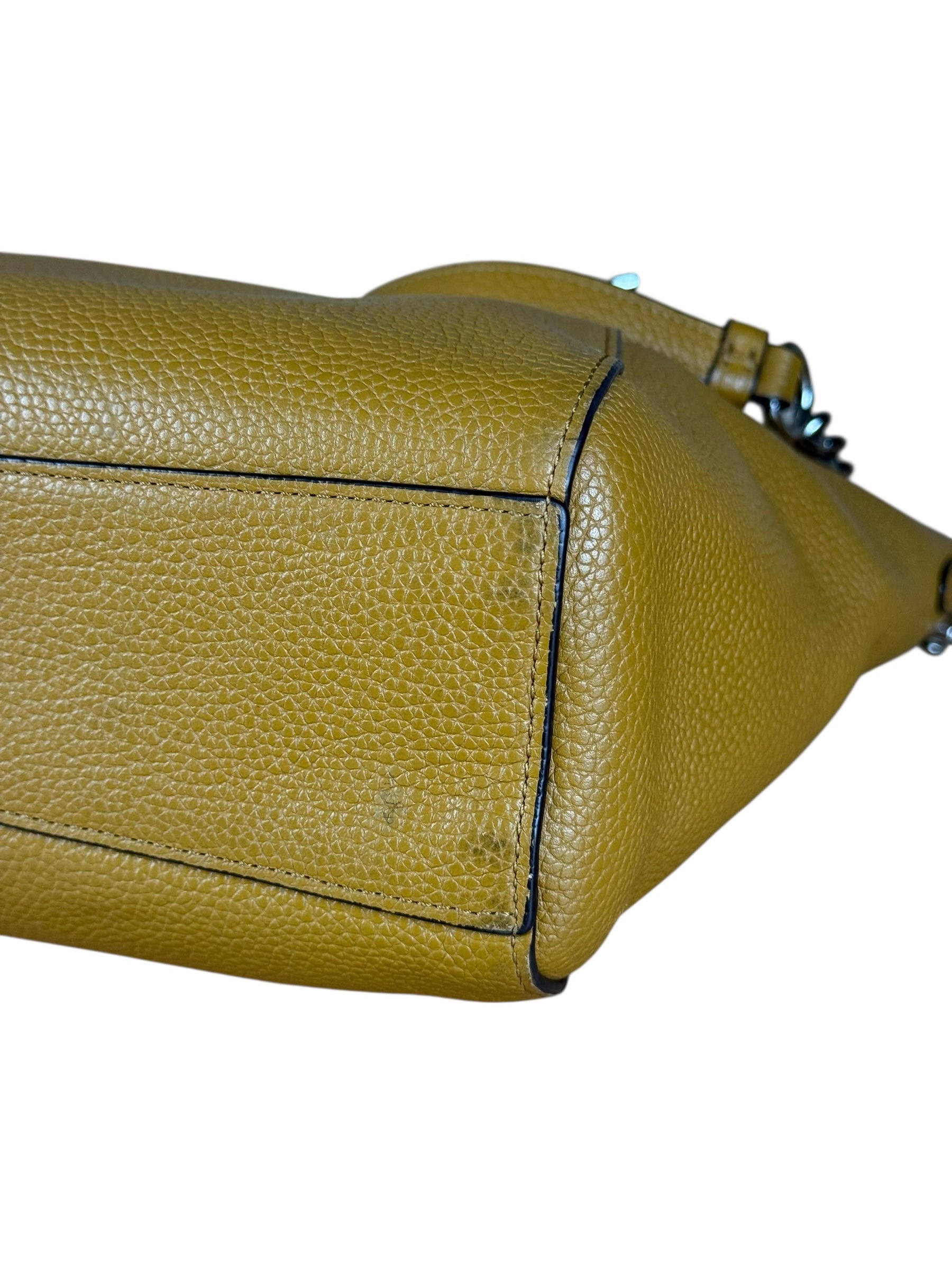 Coach Orange Leather Shoulder Bag