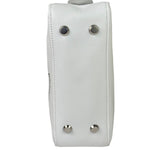 Balenciaga White Leather Triangle Two-Way Bag