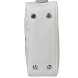 Balenciaga White Leather Triangle Two-Way Bag