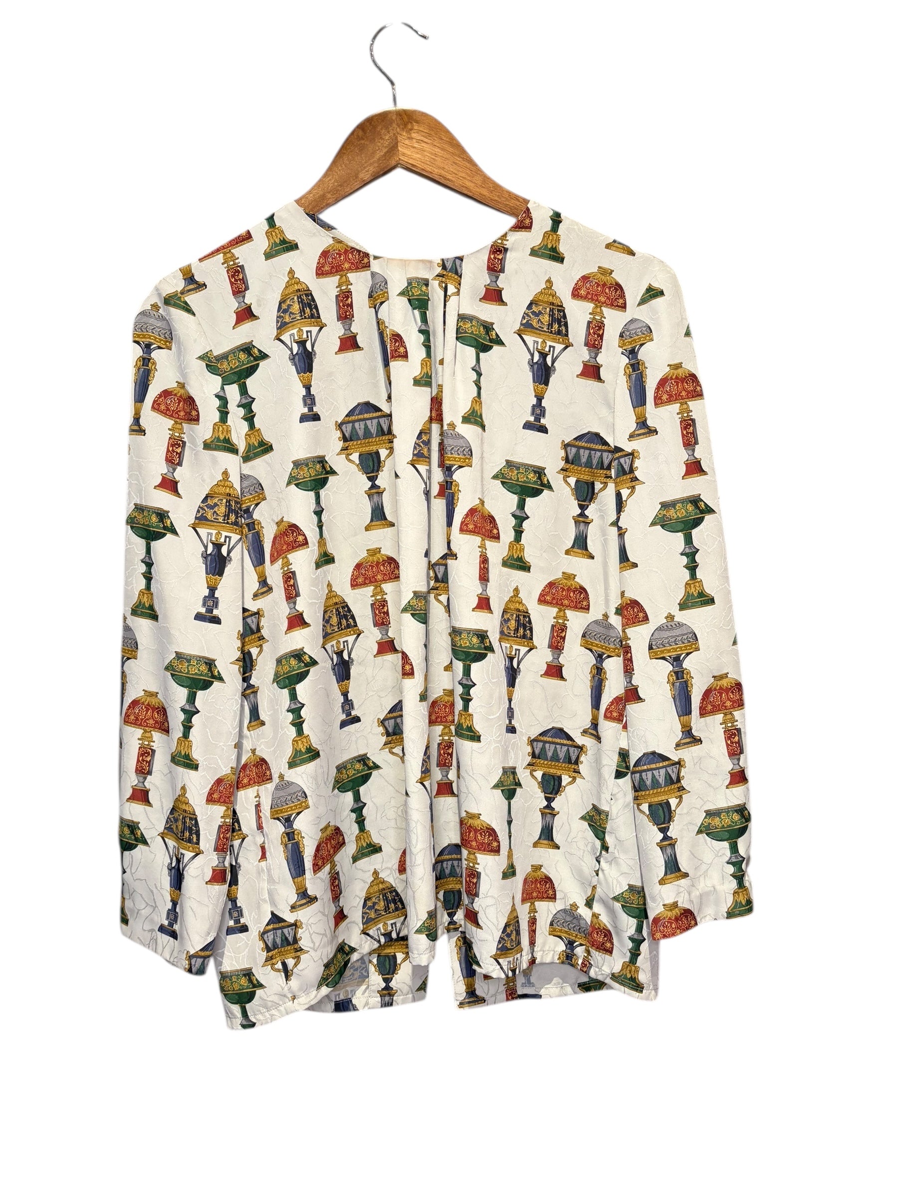 Burberry Vintage Patterned Long Sleeve Blouse