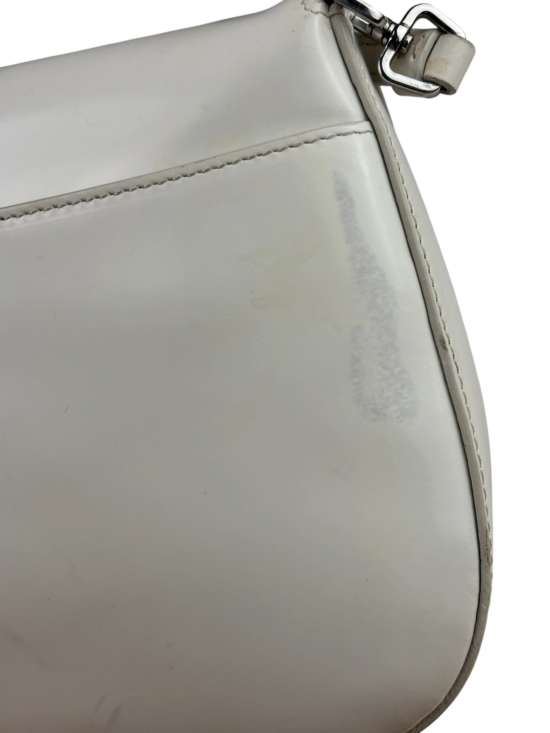 Prada White Cleo Shoulder Bag