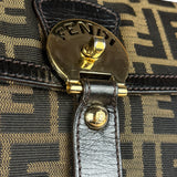 Fendi Vintage Zucca Pattern Canvas Shoulder Bag