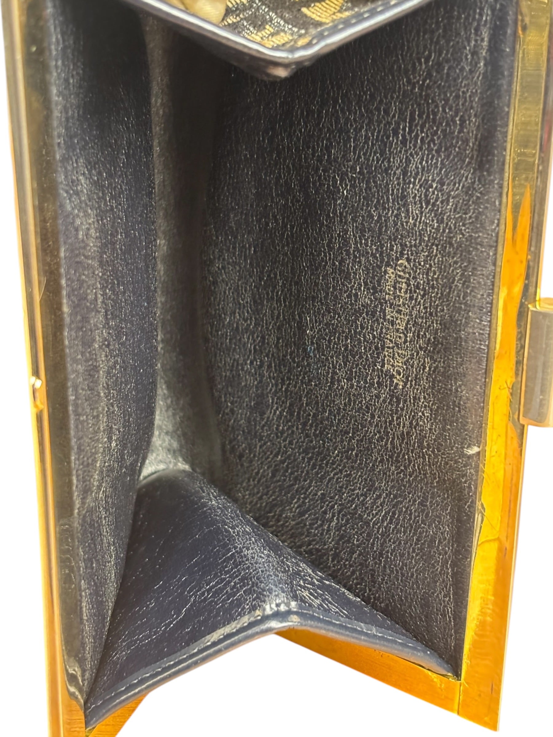 Christian Dior Vintage Diorissimo Oblique Kisslock Clutch