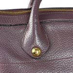 Loewe Purple Leather Ostrich Front 2Way Handbag