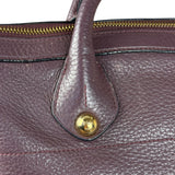Loewe Purple Leather Ostrich Front 2Way Handbag