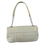 Chanel Woven Leather Trim Camellia No.5 Small Flap Bag 2005