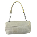 Chanel Woven Leather Trim Camellia No.5 Small Flap Bag 2005