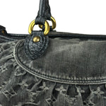 Louis Vuitton Black Denim Neo Cabby Bag