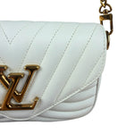 Louis Vuitton White Leather New Wave Multi Crossbody Pochette