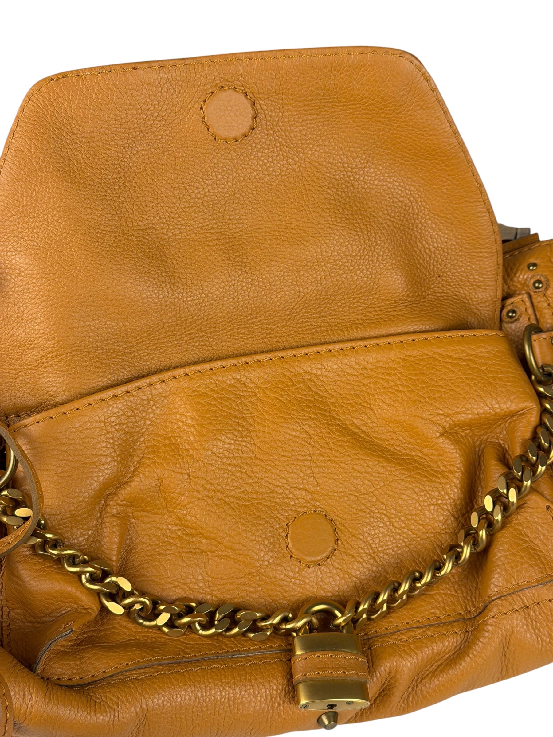 Chloe Tan Brown Leather Paddington Shoulder Bag