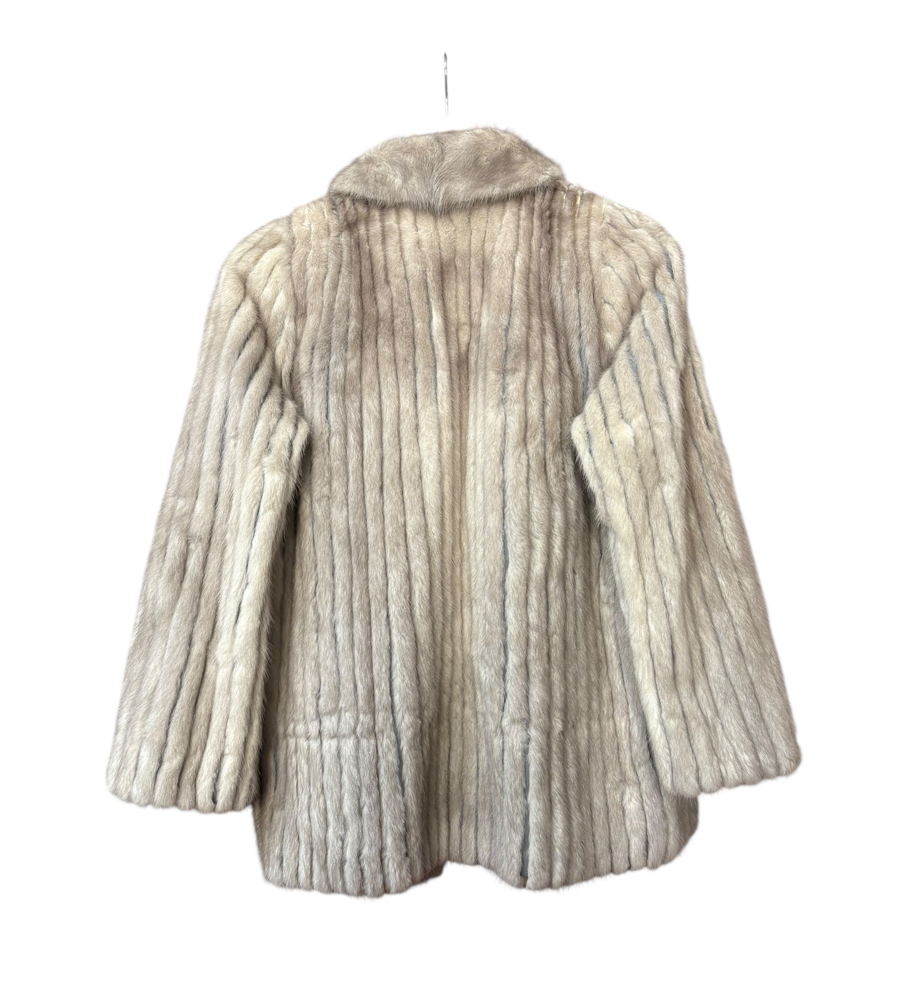 Palody Vintage Grey Fur Coat