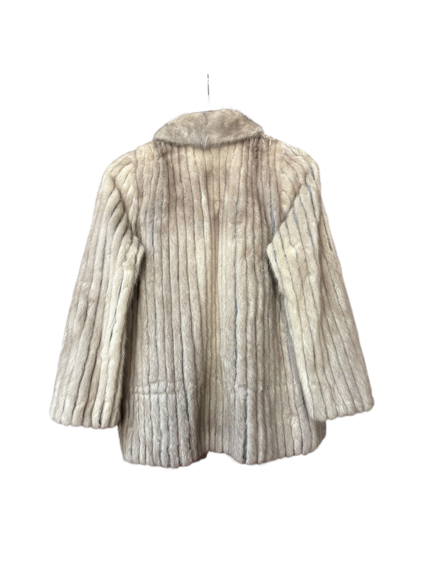 Palody Vintage Grey Fur Coat