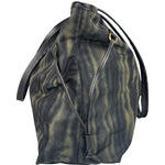 Prada Green/Black Nylon Tessuto Stampato Shoulder Bag