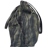 Prada Green/Black Nylon Tessuto Stampato Shoulder Bag