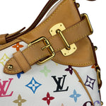 Louis Vuitton White Murakami Greta Hobo Shoulder Bag