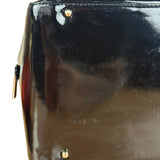 Chanel Black Patent Chocolate Bar Bowler Bag 2002