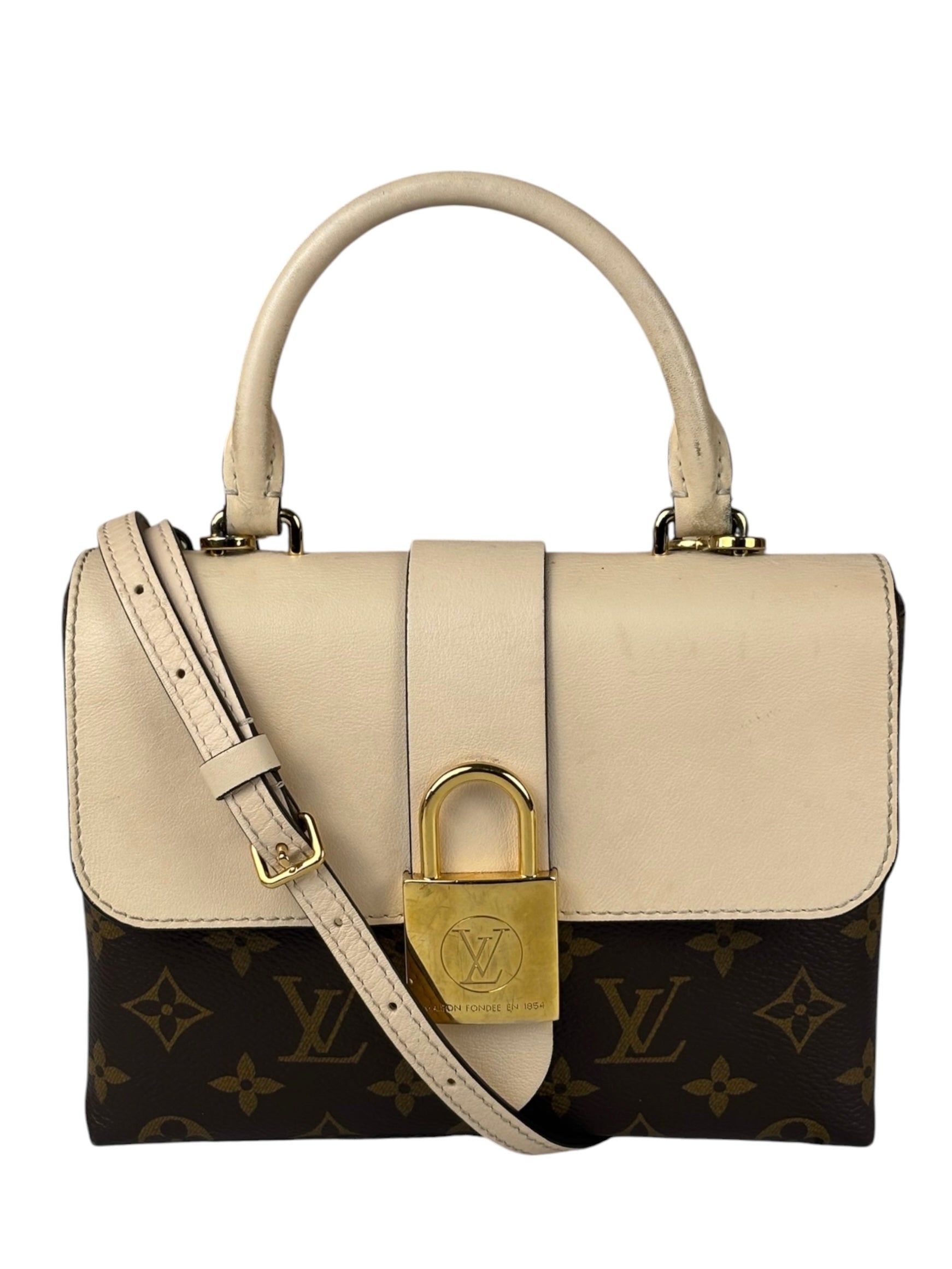 Louis Vuitton Monogram Locky BB Handbag Cream/Brown