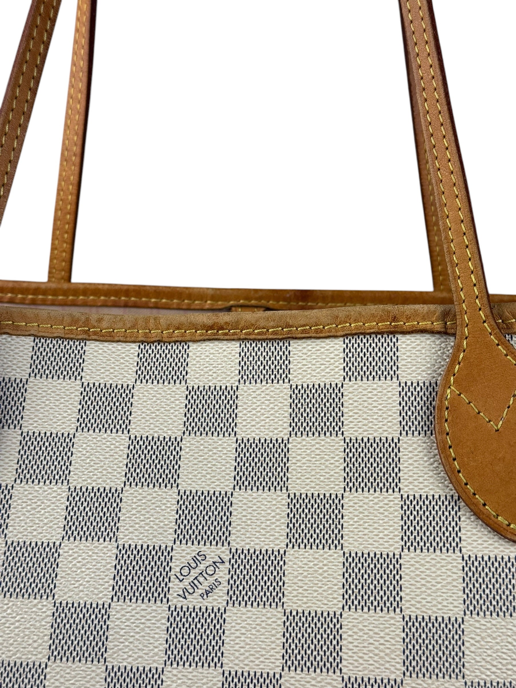 Louis Vuitton Neverfull MM Damier Azure Rose Interior w/ Pouch