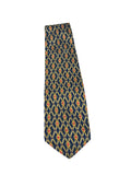 Bruno Piattelli Navy/Golden Diamond Print Tie