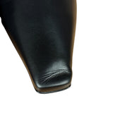 Gucci Black Leather Heel Boots