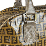 Fendi Vintage FF Brown PVC Handbag